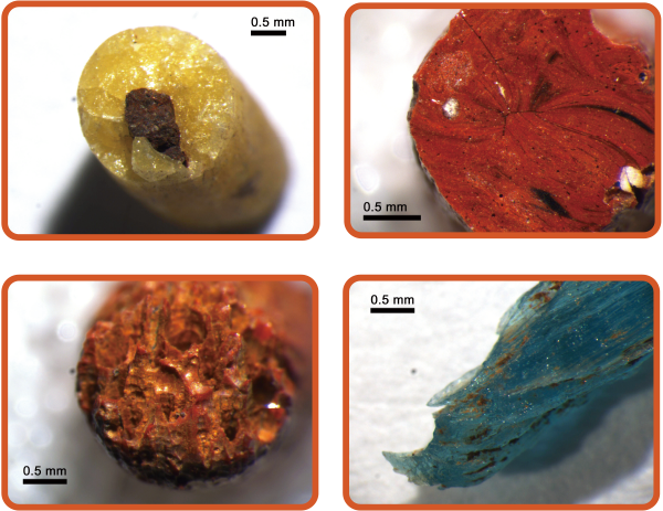 Old Xianglan Archeological Site Excavated samples of glass bead crafting waste