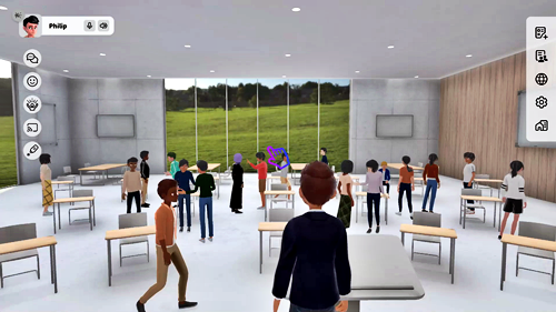 圖3. 沈浸式的互動交流