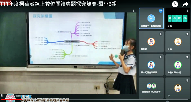 圖7. 學生參與決賽發表-探究架構圖