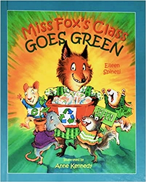 狐狸小姐的教室變綠了繪本封面