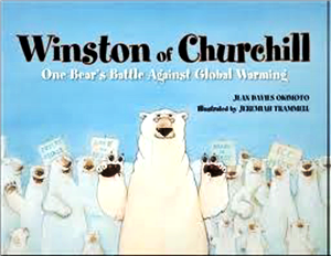 邱吉爾的溫斯頓：一隻熊與全球暖化的戰爭繪本封面