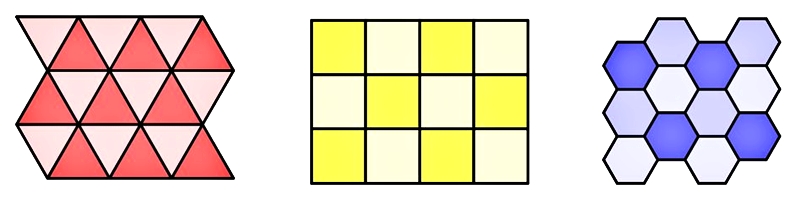 圖4. 三種正鑲嵌