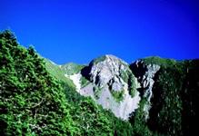 圖二雪山北峰的懸冰河冰斗