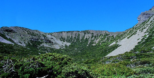 圖一　躺在雪山圈谷仰望星空是一件十分暢快的事。