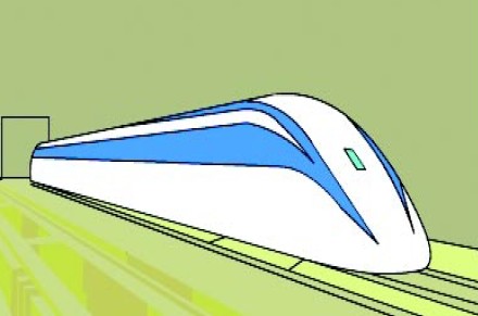 圖一 日本實驗中的磁浮列車