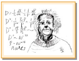 圖五 一位國中一年級學生畫出愛因斯坦具有理論物