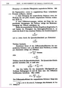 圖三 愛因斯坦以此論文解開布朗運動之謎。