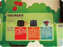圖六　太陽能電路系統解說牌