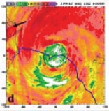 圖d為2007年10月6日柯羅莎颱風