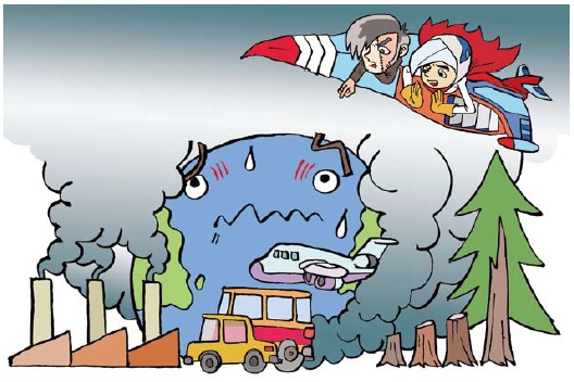 圖2　秦博士請大家學會因應氣候變遷及早採取行動