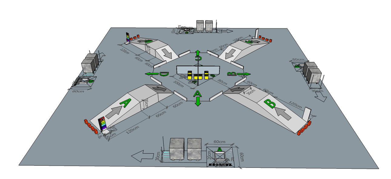 高中生活科技競賽場地示意圖